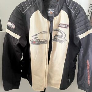 Harley-Davidson Black and Cream Jacket -Make an offer!